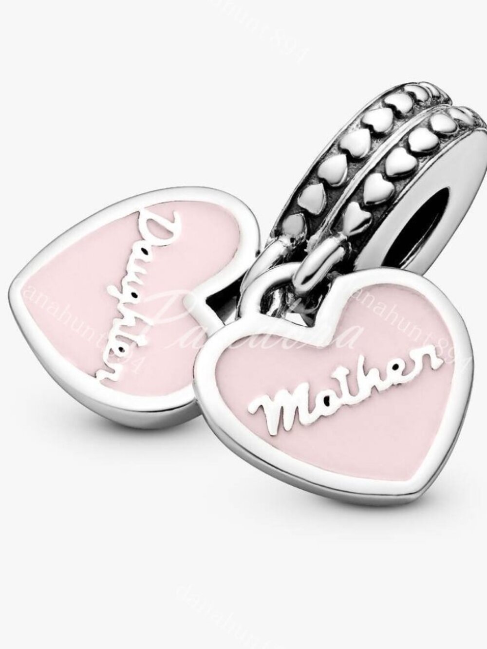 Pandora Mother & Daughter Hearts Dangle Charm - Picture 4 of 4